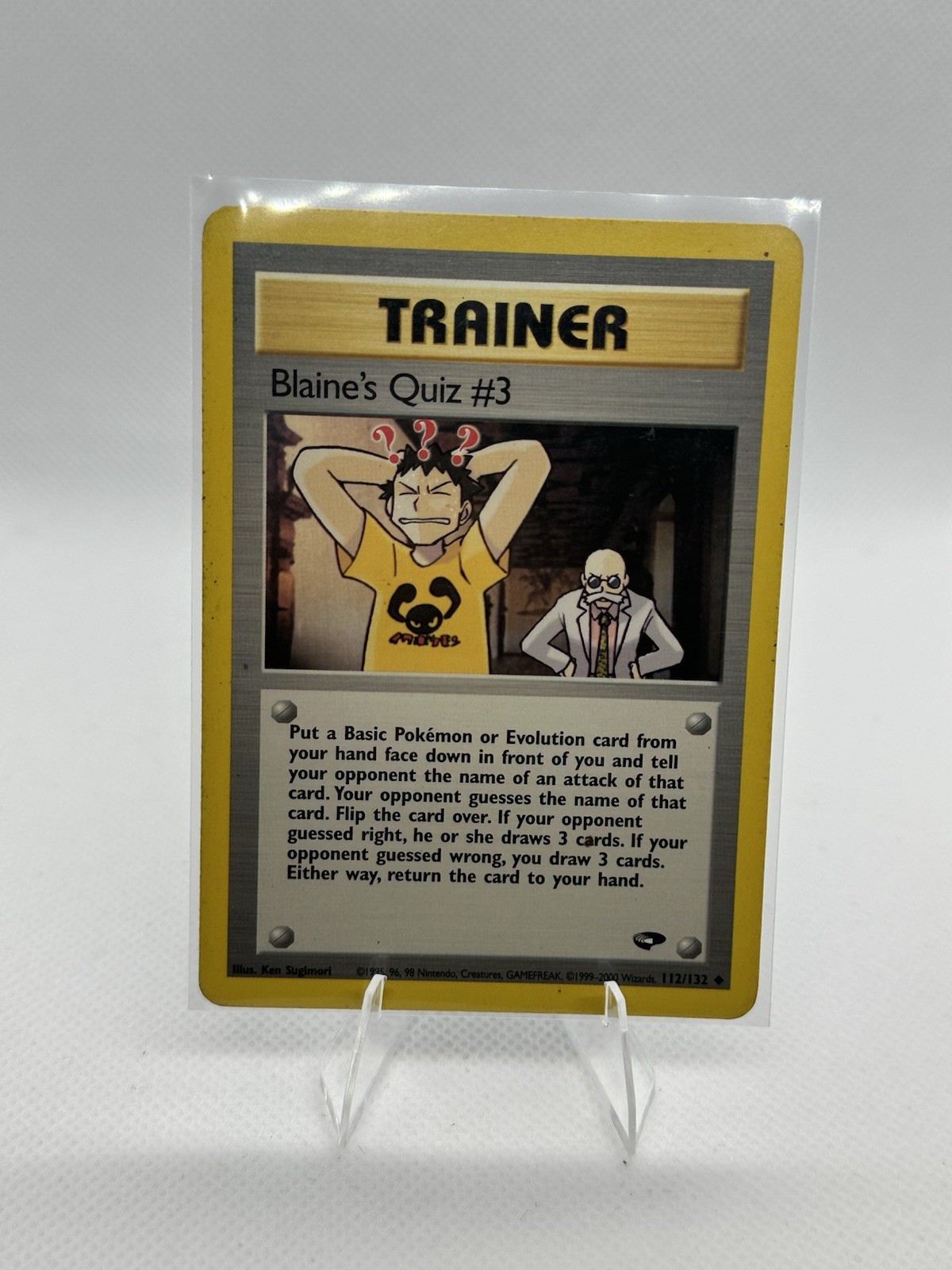 Pokémon TCG Blaine's Quiz #3 Gym Challenge 112/132 Regular Unlimited Uncommon