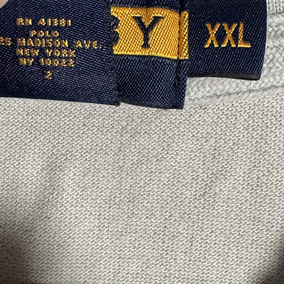 Camisa Rugby Ralph Lauren Para Hombres 2XL Azul Cresta Faja Polo Atlético Clásico Años 2000 Foto 4 de 4