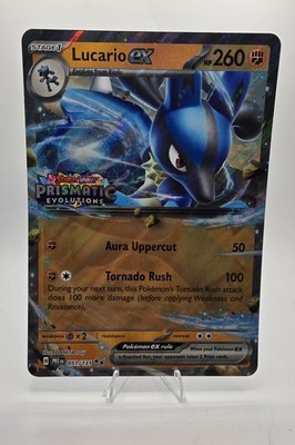 Lucario Ex Jumbo 51/131 Prismatic Evolutions Stamped