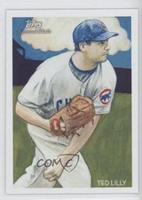 2010 Topps National Chicle Ted Lilly by Jeff Zachowski #87 0b5
