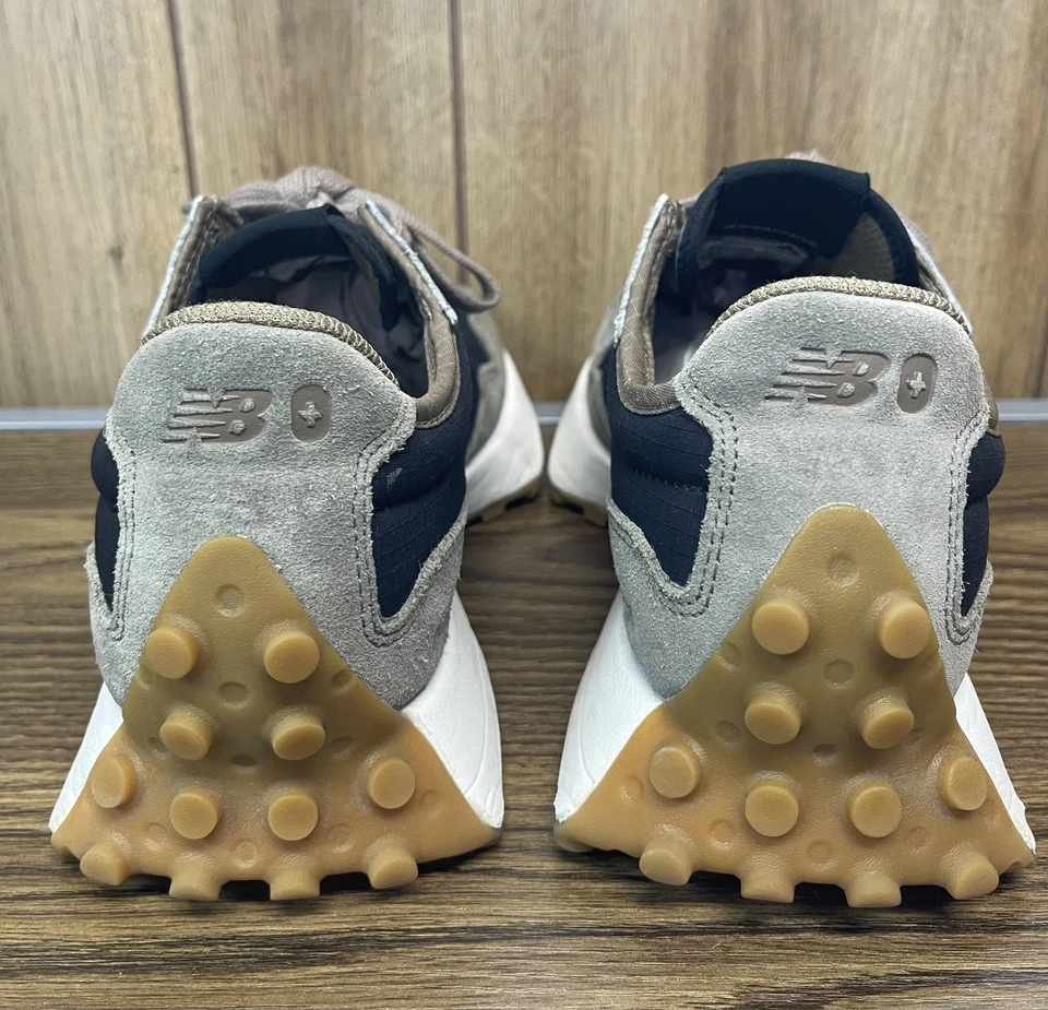 New Balance 327 Shoes Mens Size 6.5 FIGS Collab Brown Blue White MS327FG1 Suede - Image 4 of 4