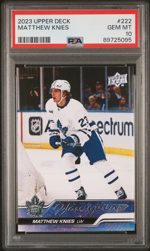 Matthew Knies 2023-24 Upper Deck Young Guns #222 PSA 10