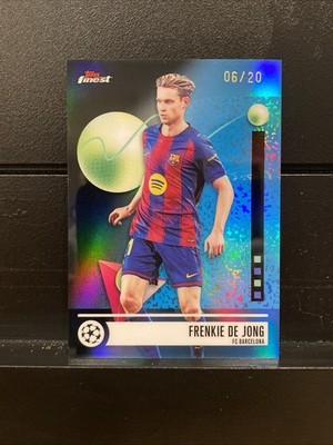 2025-26 Topps Finest UEFA Frenkie De Jong 6/20 Rare No3 FC Barcelona 