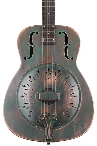 Recording King Swamp Dog Style-O Resonator - Distressed Vintage Green