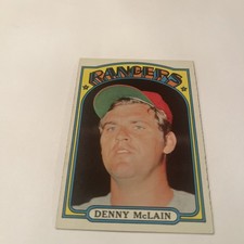1972 Topps Denny McLain  2 # 210 Texas Rangers