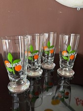 4 Bluna Gläser Softdrink 0,2 l Rastal Werbeglas