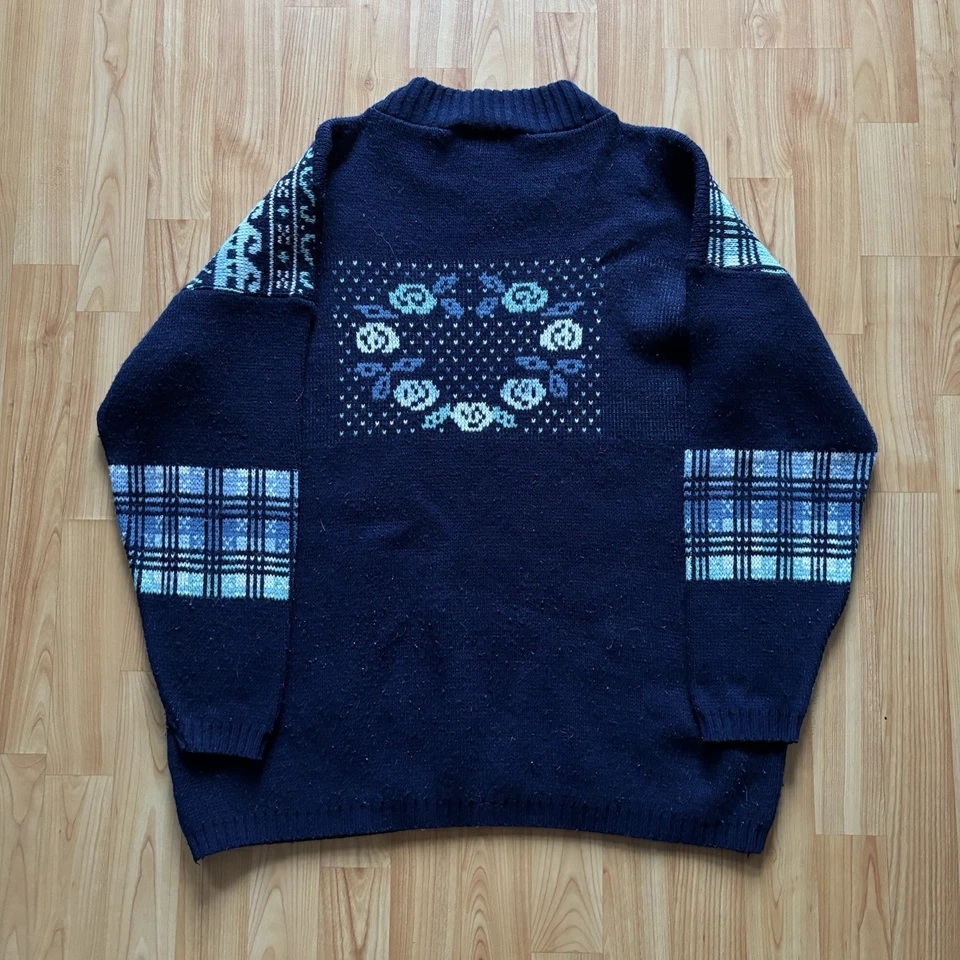 Suéter Azul Coquette Dana Scott Vintage Años 80’s Mujer Talla L/XL! Foto 3 de 4