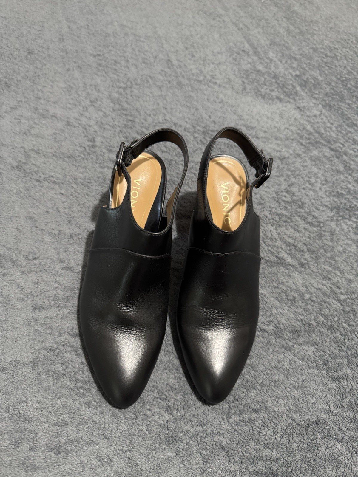 VIONIC Black mules, Size 8