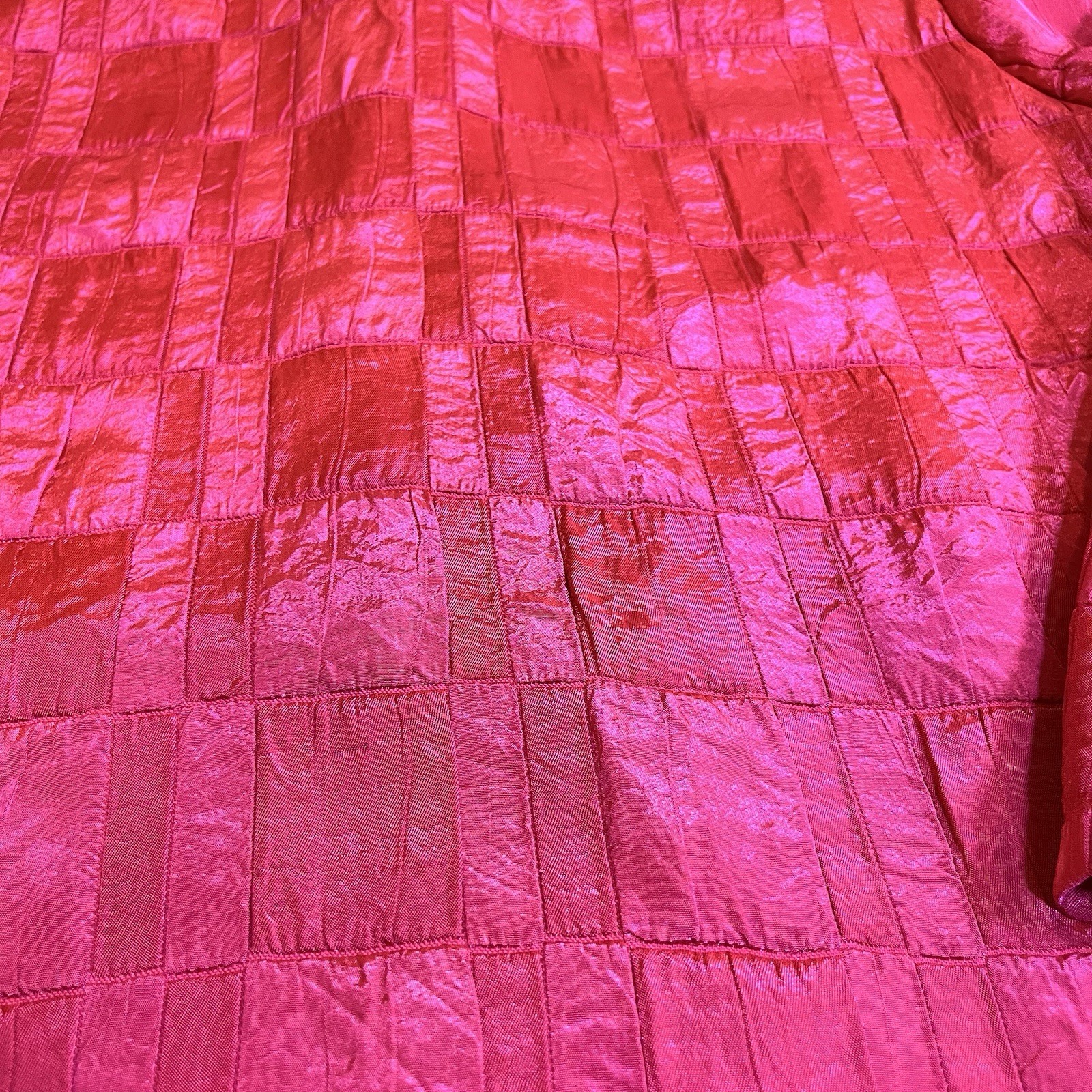 TanJay Pink Geometric Button-Up Collared Blouse L… - image 4