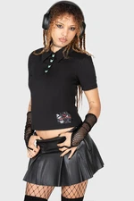 KILLSTAR Lil Vampurr Collar Top In Black
