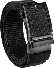 Ratchet Tactical Belt Men   1.5" Adjustable Nylon Web Belt   Quick Release for W