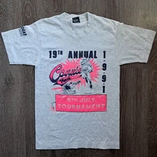 Vintage 1991 Connie Mack Tournament Shirt Small Single Stitch