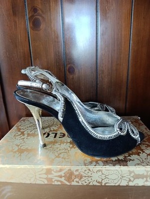 women meli malo heels black suede 37