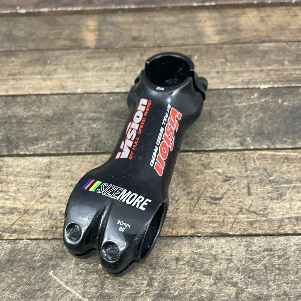 Vision Sizemore Bike Stem 90mm 26.0 1 1/8 Threadless Black Alloy