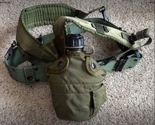 US Army Alice Suspenders, Pistol Belt, Canteen, Cover, and Cup