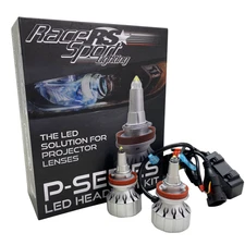 RACE SPORT 9006 P-Series Projector Perfect Beam 60-Watt LED Headlight Upgrades