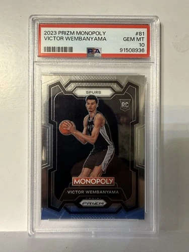 2023-24 Panini Prizm Monopoly - Victor Wembanyama #81 (RC) PSA 10