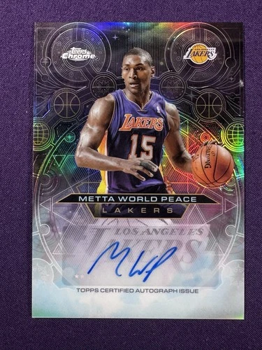 2025 Topps Chrome Metta World Peace Refractors (RAW)