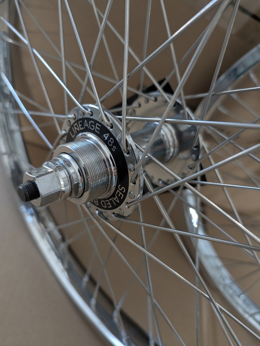 New Haro Lineage 48 Wheels Peregrine Chrome 14mm Vintage School