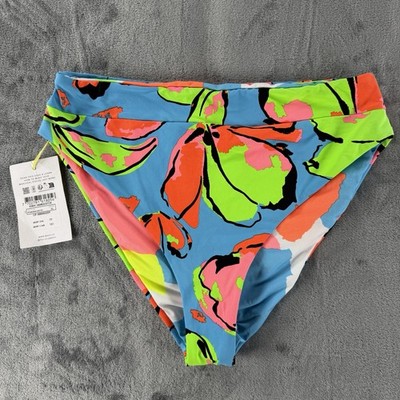 Maaji Reversible Bikini Bottom XL NWT Multicolor Floral High Rise Swimwear