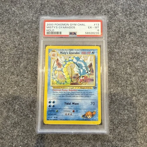 2000 Pokemon Gym Challenge Misty's Gyarados Holo #13/132 PSA 6