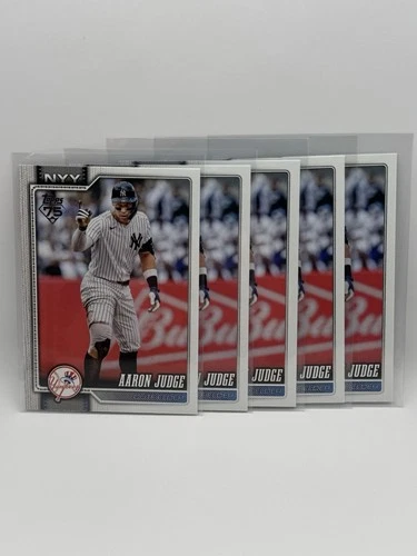 Topps 2026 Series 1 Aaron Judge Lot 5 Cards New York Yankees MLB 75thAnniversary