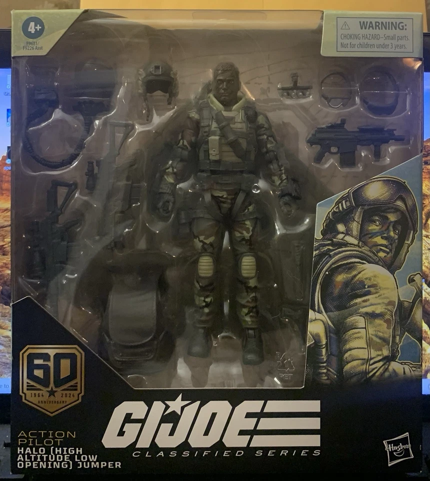 G.I. Lote Joe Classified Series 60th Anniversary Edition Marine Sailor Pilot Novo - Imagem 4 de 4