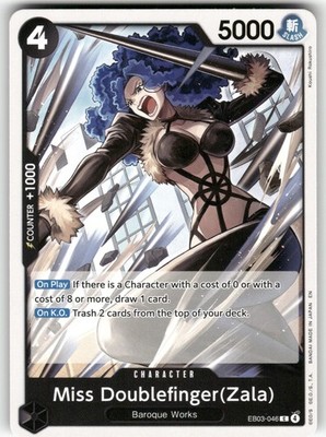 Miss Doublefinger(Zala) EB03-046 Extra Booster: One Piece Heroines Edition NM