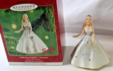 Hallmark Keepsake Celebration Barbie 2001 Collectors Christmas Tree Ornament Box
