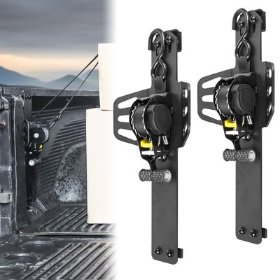 for Dodge Ram 1500 2009-2018 Retractable Ratchet Strap Tie Down Truck Bed Straps