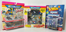 1993/1994 Marvel Micro-Machines X-Men, Spider-Man Steel Mutants - 4 Sets NEW
