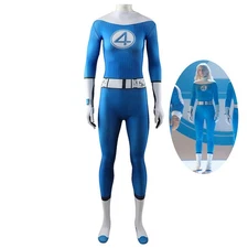 Invisible Woman Costume The Fantastic Four Cosplay Bodysuit For Kid Adult Women