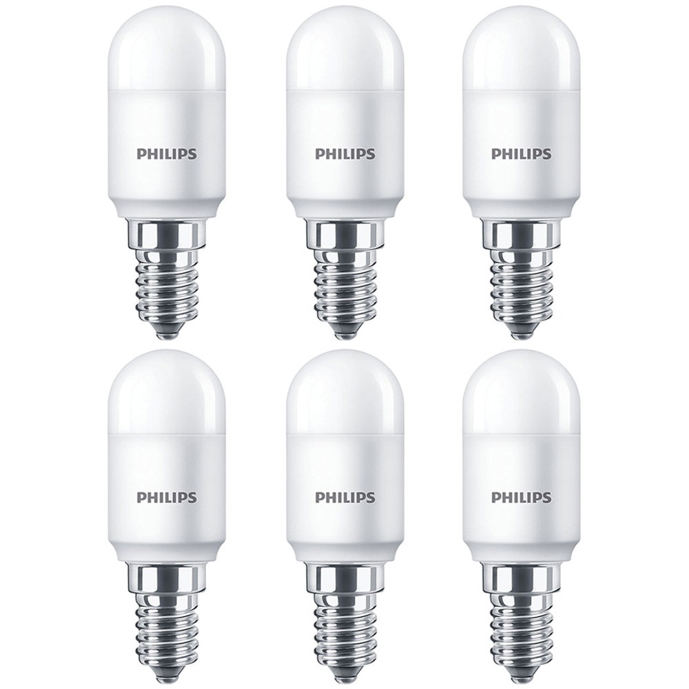 6 x Philips LED Lamp T25 Fridge Tube 3.2W=25W E14 Matt Warm White 2700K