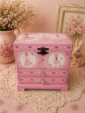 Ballerina Music Jewelry Box Pink 2 Drawers Velvet Lining 2015 Jakos
