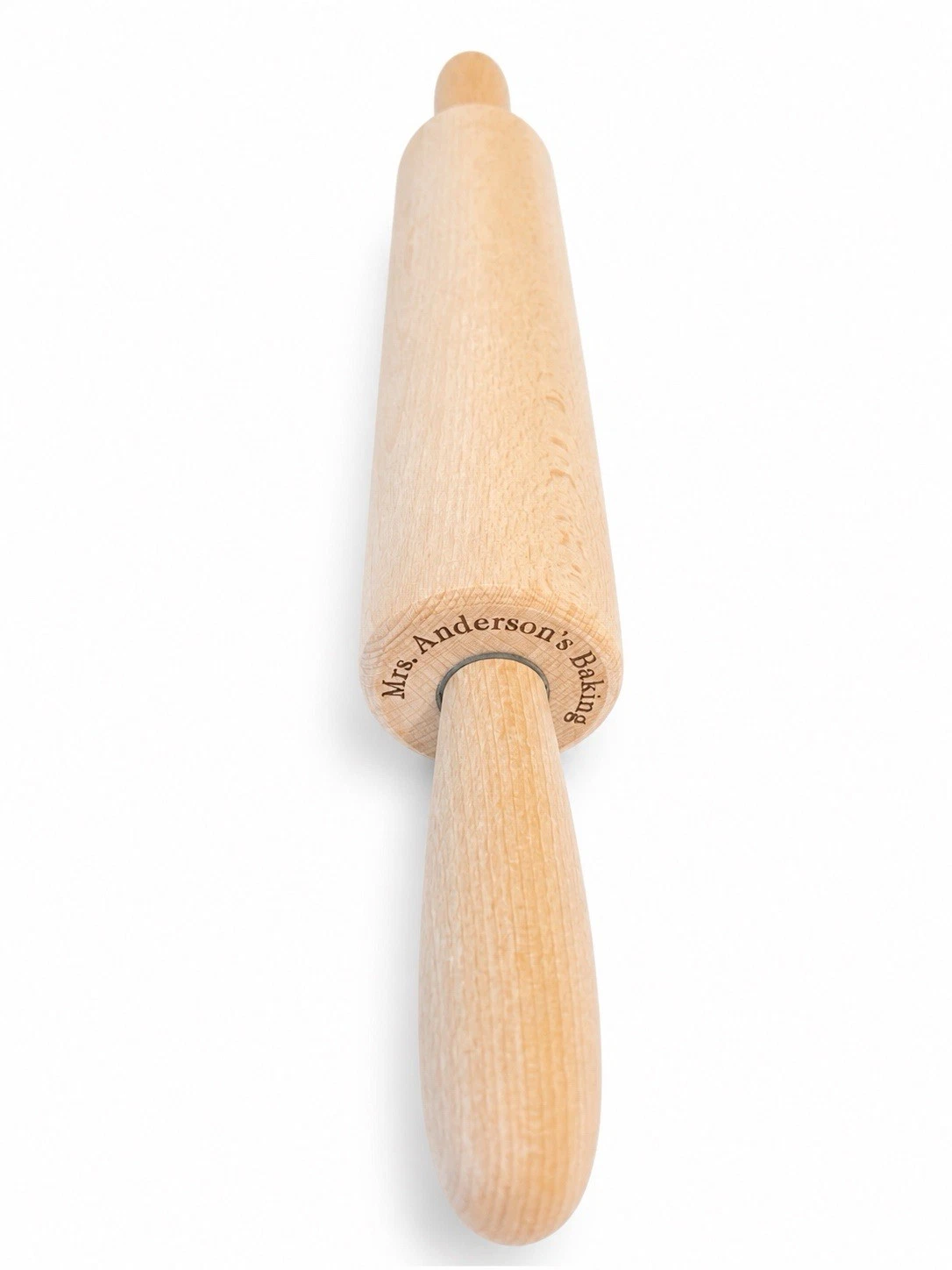Mrs. Anderson's Baking German Beechwood Rolling Pin with Steel Ball Bearings