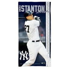 GIANCARLO STANTON #27 NEW YORK YANKEES 30"X60" SPECTRA BEACH TOWEL NEW WINCRAFT