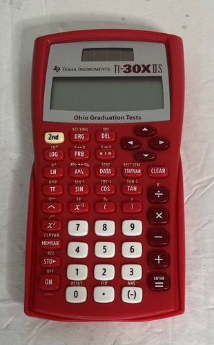 Texas Instruments TI-30XIIS TI-30X II S Scientific Calculator Solar Red OGT