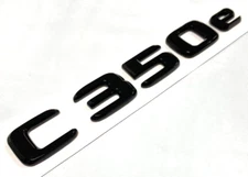#2 BLACK C350e REPLACEMENT FOR MERCEDES REAR TRUNK NAMEPLATE EMBLEM BADGE DECAL