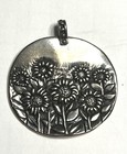 NWOT Or Paz Sterling Silver 925 Large Sunflower  Pendant (NO CHAIN) Israel B Au — photo 1