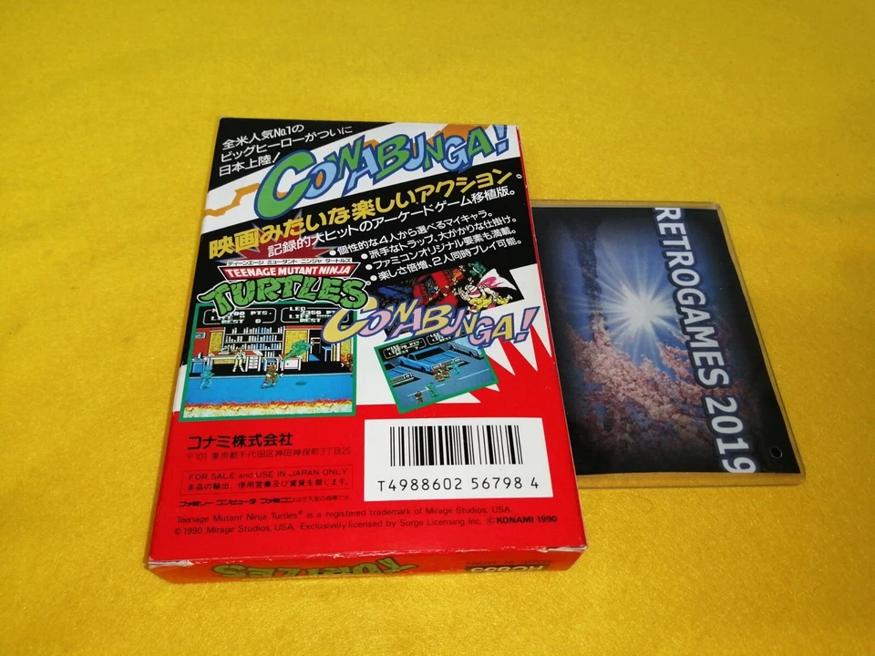 TEENAGE MUTANT NINJA TURTLES   NINTENDO  FAMICOM / NES  FC REG CARD - Image 3 of 4