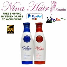KERATIN TREATMENT HAIR PORTIER EXCLUSIVE 2 X 1 LT. FREE SHIPPING FEDEX
