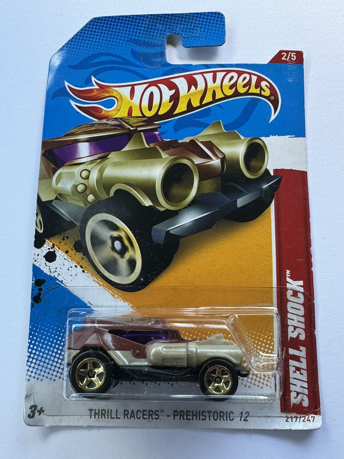 Hot Wheels 2012 Thrill Racers Prehistoric Shell Shock #217 A7