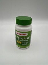 Walgreens Folic Acid 400 Mcg Per Serving Heart Health 200 Tablets, Exp 04/26 1PK