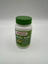 Walgreens Folic Acid 400 Mcg Per Serving Heart Health 200 Tablets, Exp 04/26 1PK