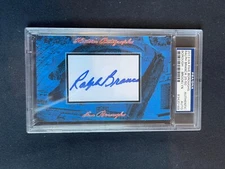 2013 HA FIVE BOROUGHS CUT AUTO AUTOGRAPH RALPH BRANCA 25/50 PSA AUTHENTIC