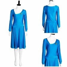 Commander Deanna Troy blue cosplay dress