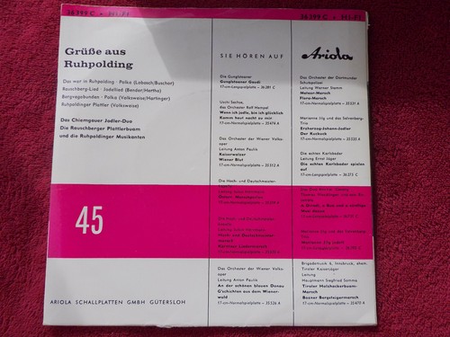 V.A. - Grüße aus Ruhpolding mit Chiemgauer Jodler-Duo, Rauschberger ...Ariola 45 - Picture 2 of 3