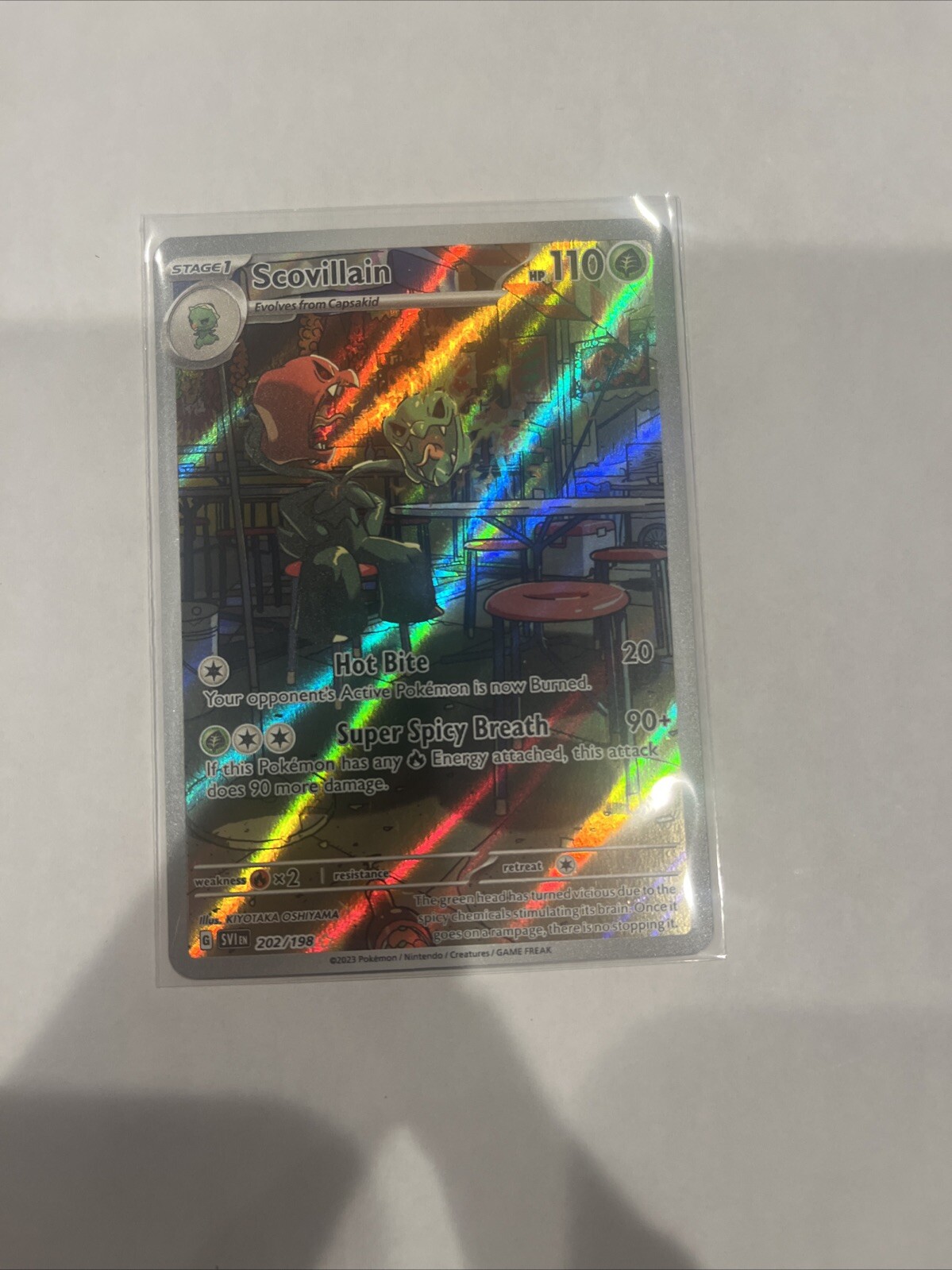 Pokémon TCG Scovillain Scarlet & Violet Base Set 202/198 Holo Illustration Rare