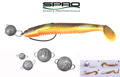 SPRO Bottom Jig Bleikugel 10/14g Jigkopf Cheburashka Raubfisch Angeln Gamakatsu 