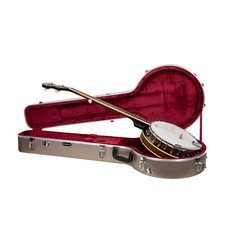 Crossrock 5-String Resonator Gibson Tenor Banjo Case-ABS Molded Hardshell